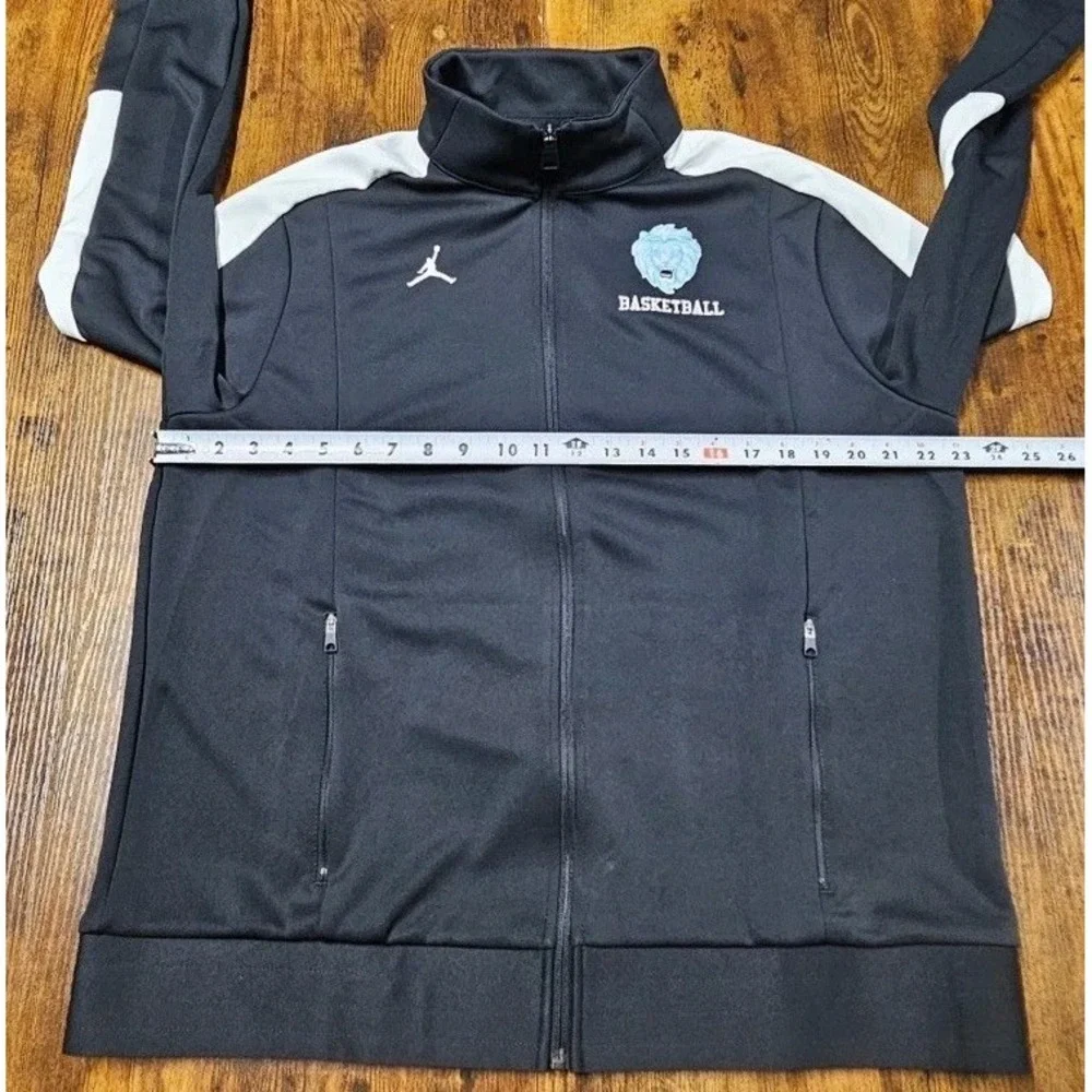 Jordan Track Jacket Men's XL Black Full Zip Athletic Basketball Embroidered NWT
